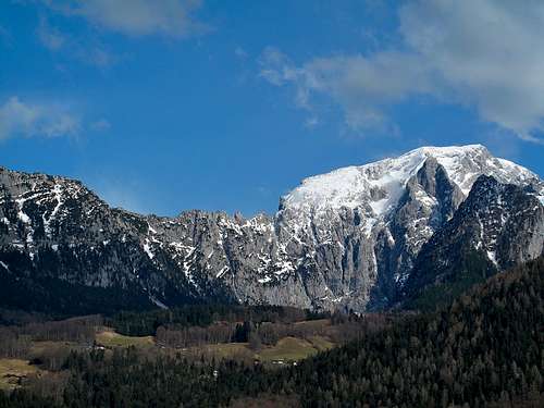 Mannlgrat ridge and Hoher Göll (2524)