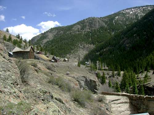 old mining village outside Lake City, CO