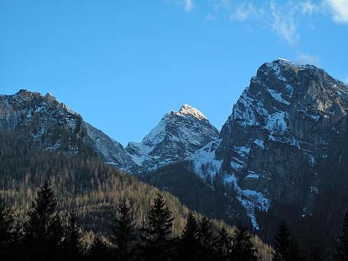 The Blaueisspitze (2481m) in the Hochkalter group