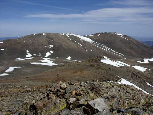 Galena Peak and Mount Siegel from Oreana Peak