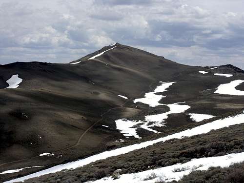 Oreana Peak from the ridge up Galena and Mount Siegel