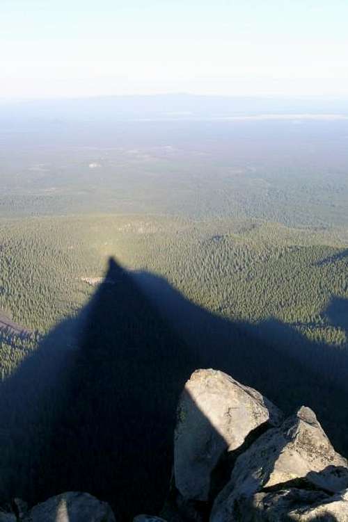 Mt. Thielsen's shadow from...