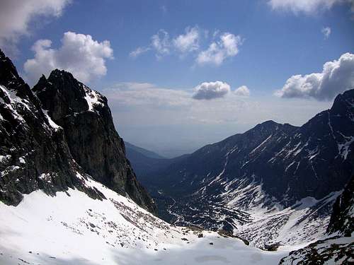 Jastrabia veža seen from Jastrabia valley