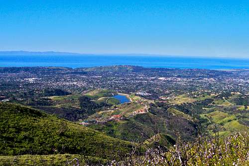 Views of Pacific Ocean and Channel Islands...