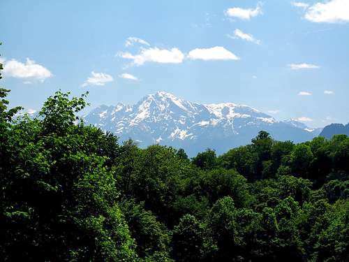 The Hoher Göll (2524m) as seen from Salzburg