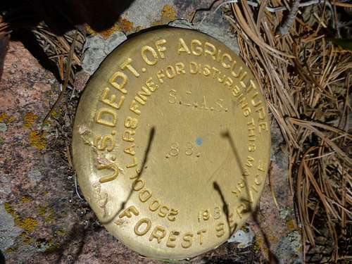 USGS Marker, Adobe Peak