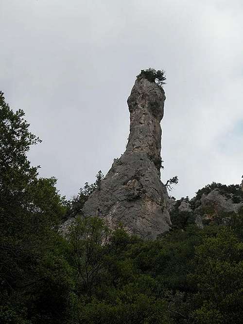 One of the spires of...