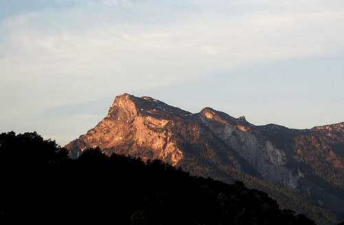 The Salzburg side of the Untersberg in the early morning light