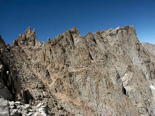 Whitney's pinnacles from the...