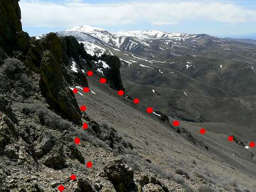 West Face Route from the South Ridge