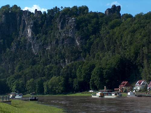 Bastei cliffs from Pötzscha