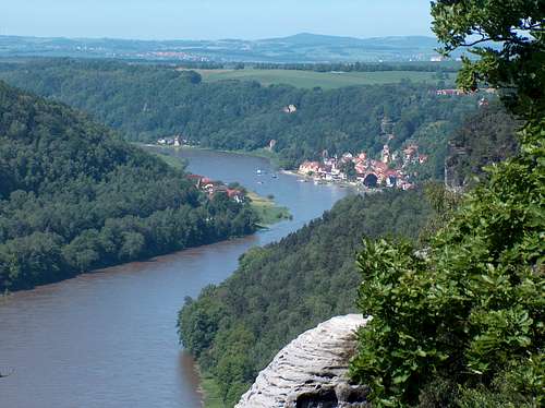 The Elbe from Bastei