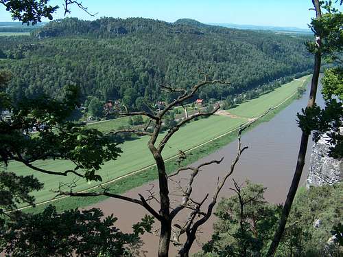 The Elbe from Bastei