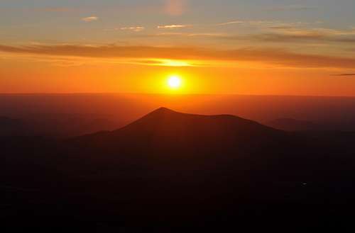 Sunset from Humphreys Peak