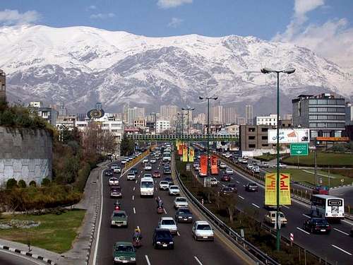 Tehran and Mt. Tochal, early...