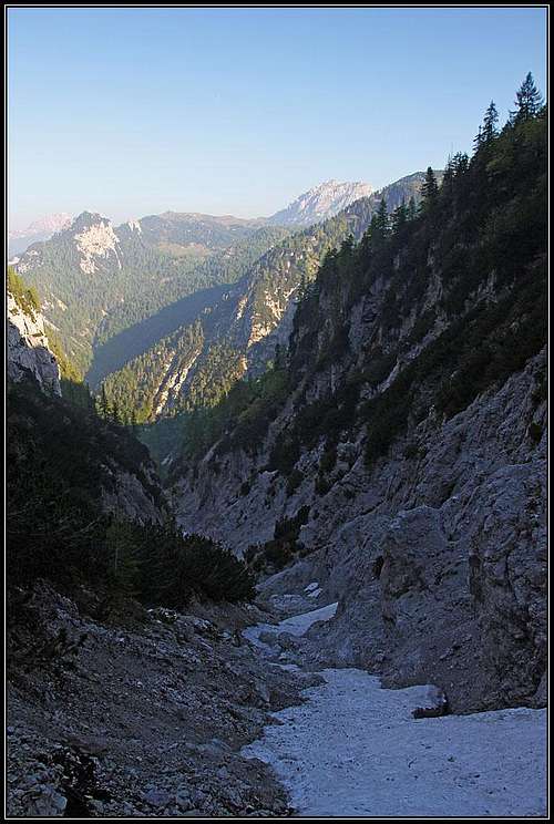 The upper Uccelli gorge
