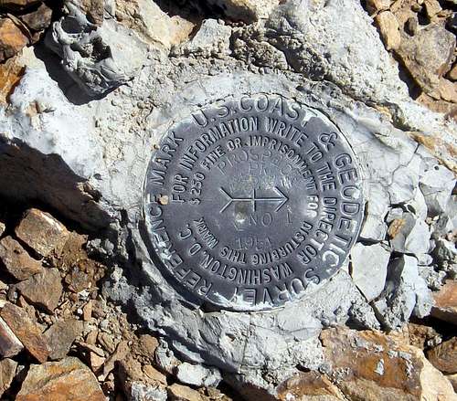 Prospect Peak (NV) witness marker