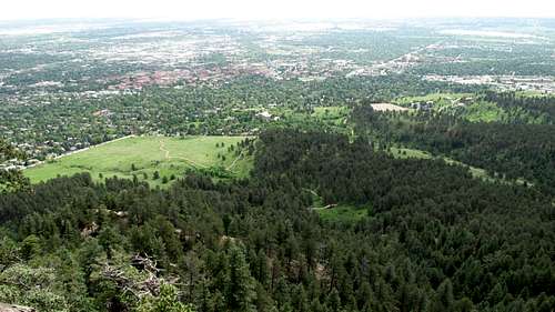 A view of Chautaqua Park