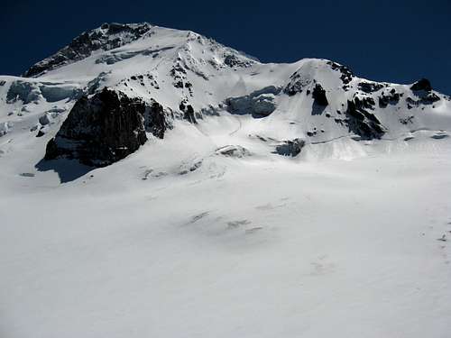 Hood's Cathedral Ridge and Ladd Glacier