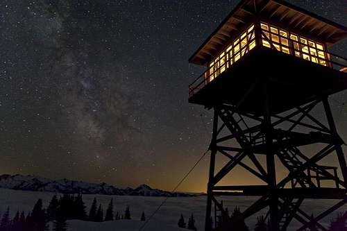 Fire lookout and Galactic Blaze