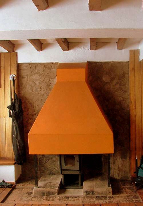 Cayambe's refuge fire place.