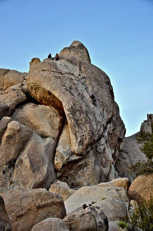 Late afternoon climbing