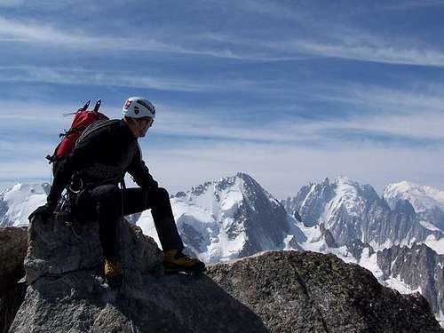 South summit of the Aiguille...