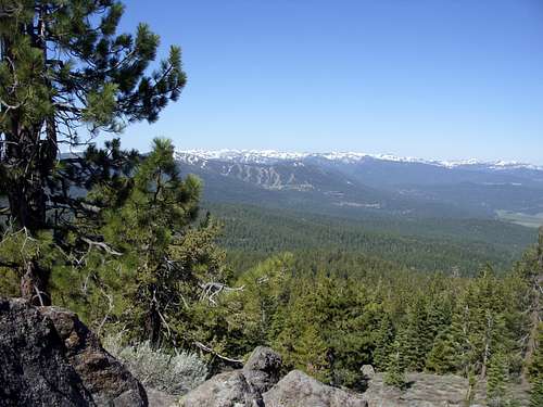 View west from Martis Peak
