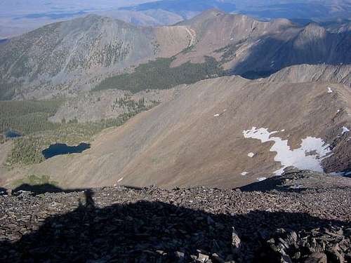 View of the talus field with...