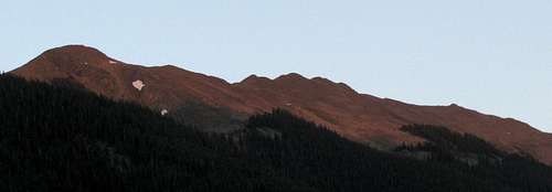 Alpenglow from Taos Ski Valley