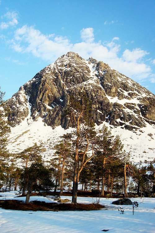 Skarveknausen as seen from Fugldalen