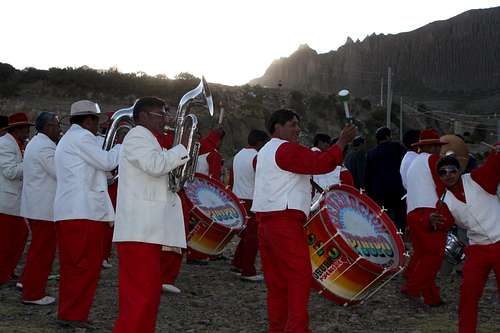 Party in Bolivian Andes Village