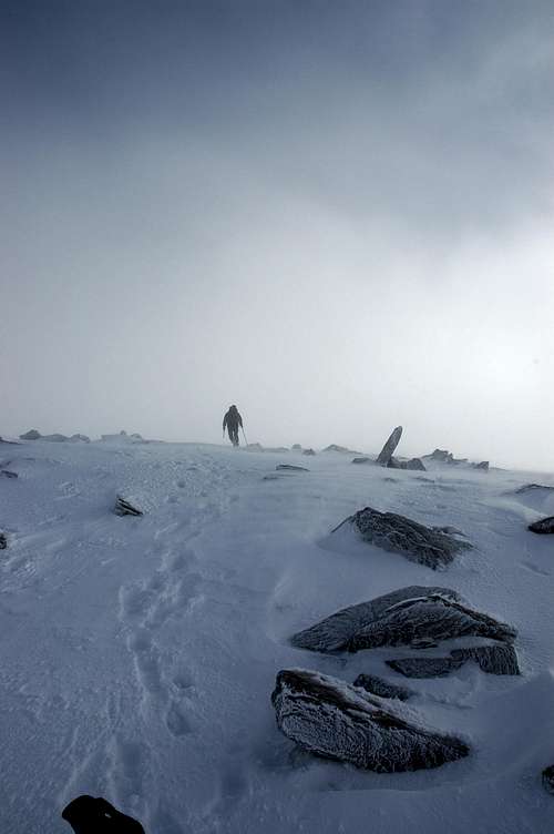 Summiting in the storm