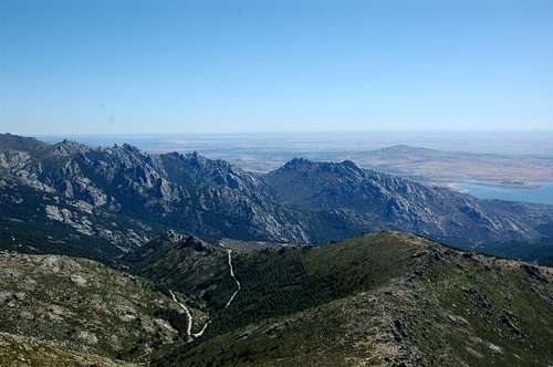 View from summit in August