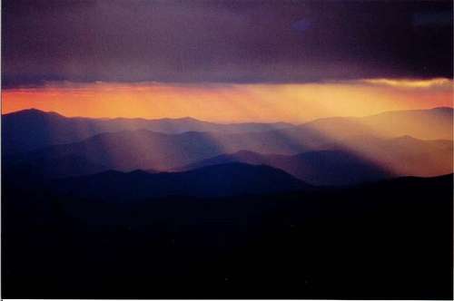 Sunset from Mount Leconte