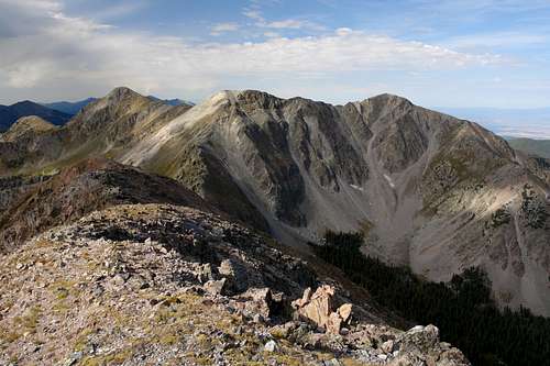 North Truchas Peak: summit view southwest