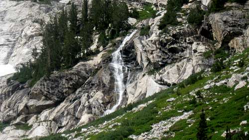 waterfall along the OS route