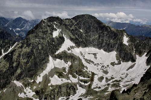 The ridge of  Ľadové štíty