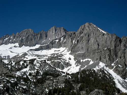 Middle Palisade and Norman Clyde Peak