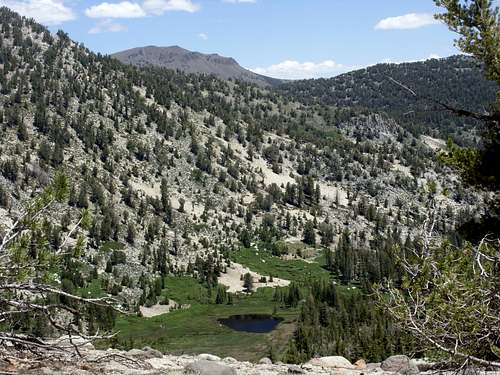 Ginny Lake and Mount Rose from the ridge