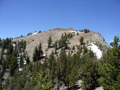 Approaching Rose Knob Peak from the Tahoe Rim Trail