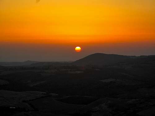 Sunset over Montepulciano 1