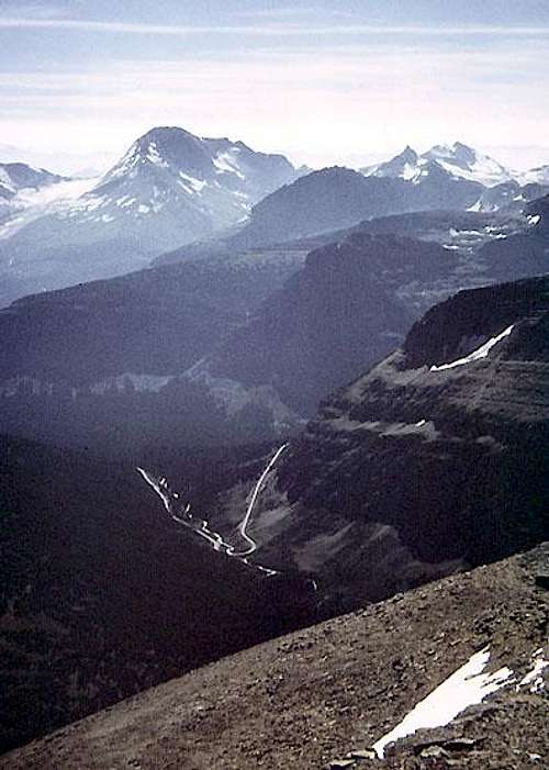 View south from the summit of Mount Siyeh