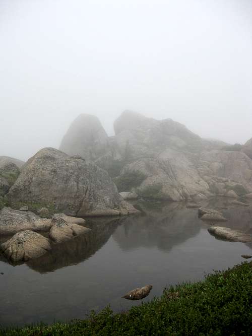 Crystal Lakes in the Fog