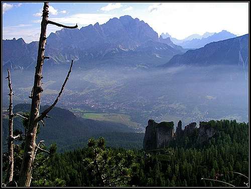 View on Cortina d'Ampezzo and...