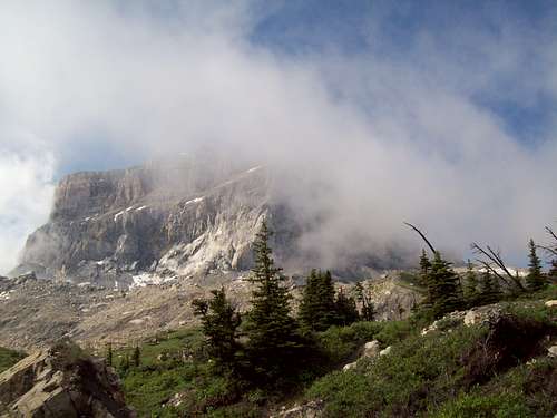 Chief Mountain In The Clouds