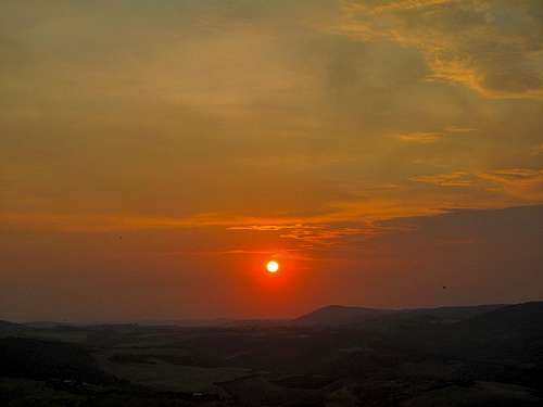 Evening glow over the Toscana