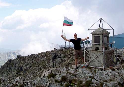 Happy on the top of Bulgaria