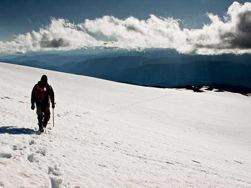 Crossing The Adams Glacier