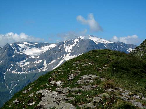 View to Schareck (3123m) from the Tischkogel